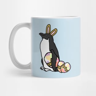 Funny Easter Bunny Ears on Penguin Mug